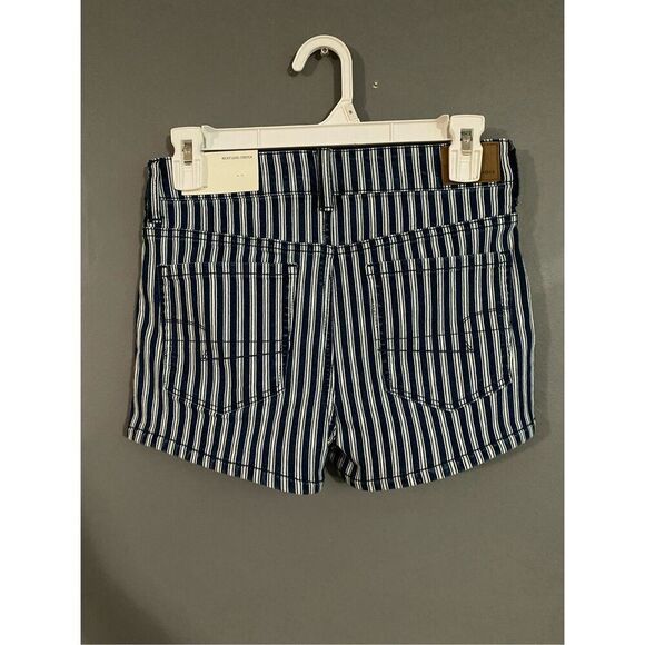 American Eagle Next Level Stretch Hi Rise Pinstripe Shorts Size 4 NWT - Picture 2 of 5